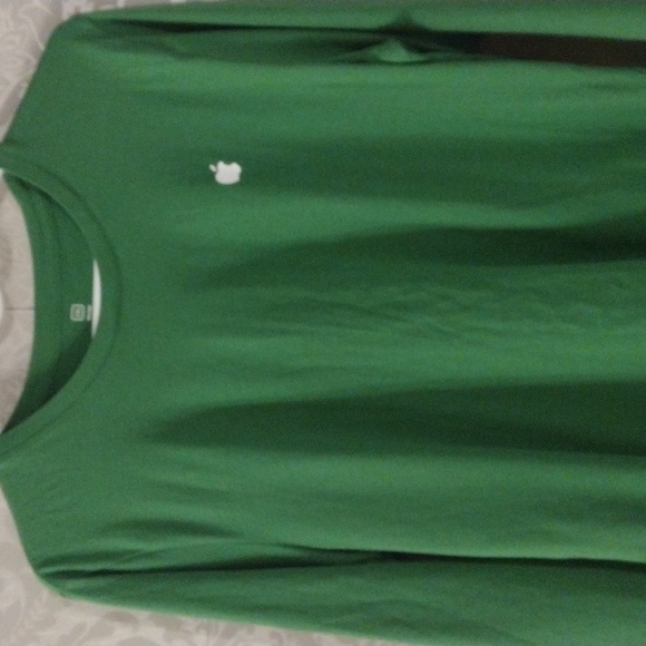 WOMEN LONG SLEEVE GREEN APPLE EMPLOYEE UNIFORM TEE 2XL - Picture 2 of 5
